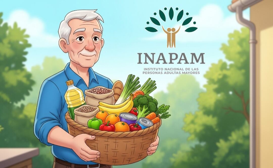 Despensas gratis con INAPAM (Foto: Creada con IA)