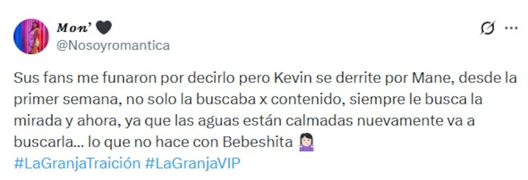 Manelyk y Kevyn Bicolor en La Granja VIP. Foto: (Redes Sociales)