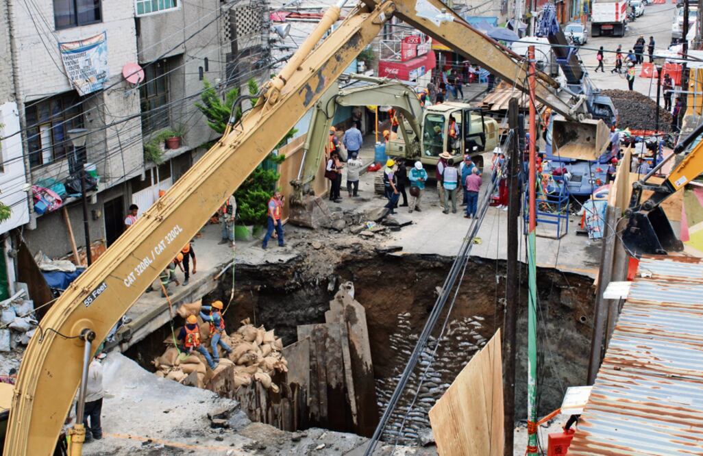 Socavón de Iztapalapa (Foto: Darío Luna)