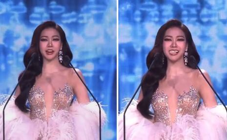 Se le cayó la sonrisa: candidata de Miss Tailandia sufre momento viral en plena pasarela  