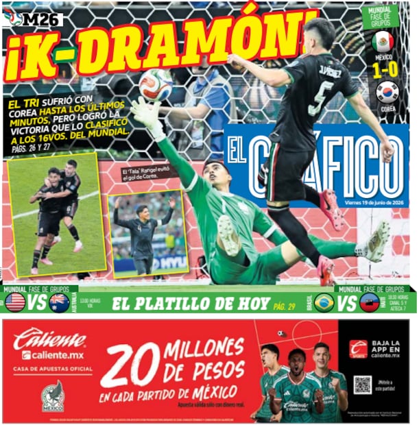 Portada El Gráfico | Viernes 19 de Junio de 2026