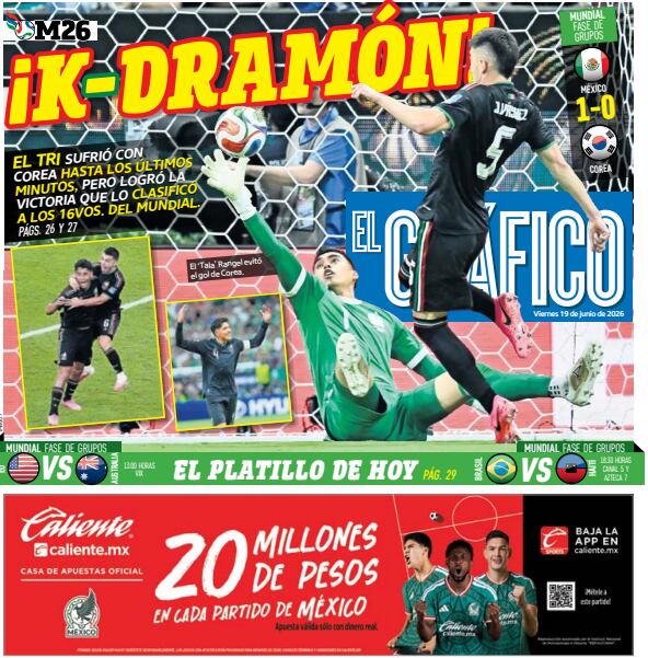 Portada El Gráfico | Viernes 19 de Junio de 2026