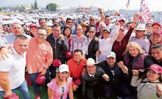 ¡Todos juntos! ¡Ecatepec! Azucena Cisneros apoya a Claudia Sheinbaum y a Delfina Gómez
