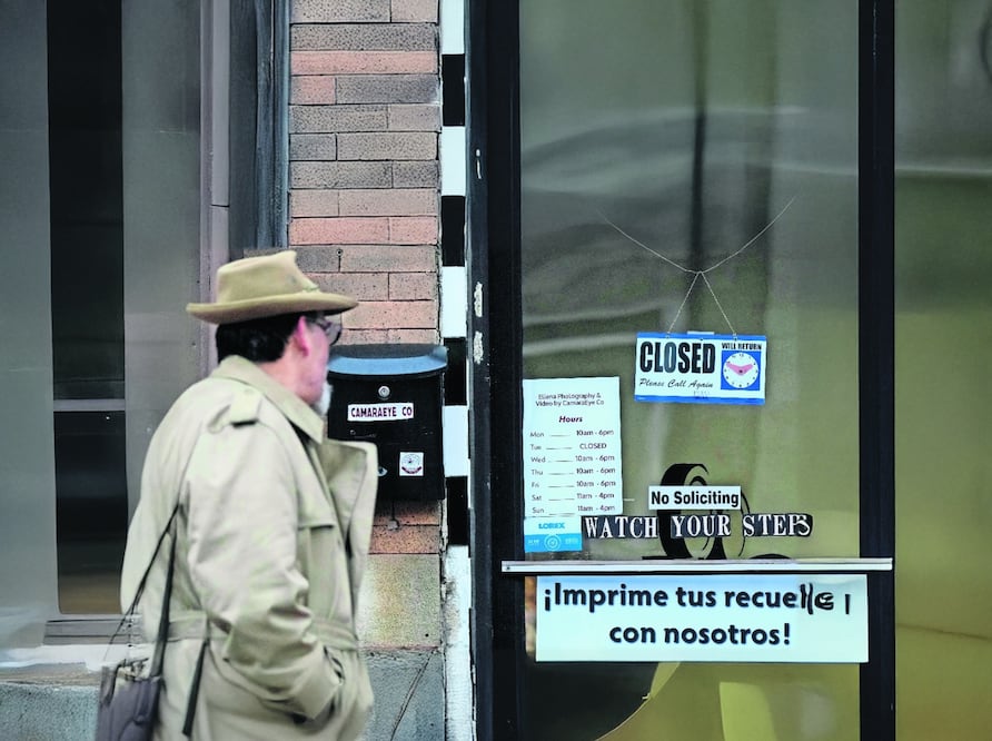 Negocios cerrados en EUA. FOTO: AP
