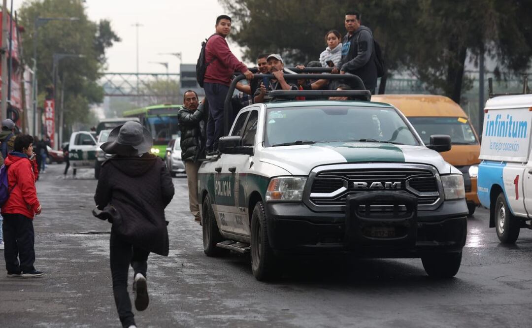 Tráfico en la CDMX por fuertes lluvias. Foto: (Francisco Rodríguez. El Gráfico)