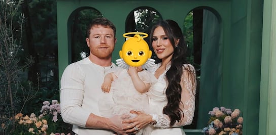 Saúl “Canelo” Álvarez y su pareja Fernanda Gómez celebran bautizo de su hija con concierto de Mon Laferte