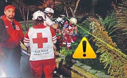 Se le olvidó cómo frenar y salió volando sobre Periférico ¿Llevaba casco? 