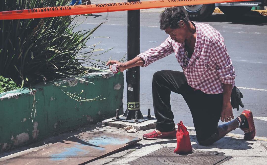 Muerto en Iztapalapa. Foto: (Luis Camacho. El Gráfico)