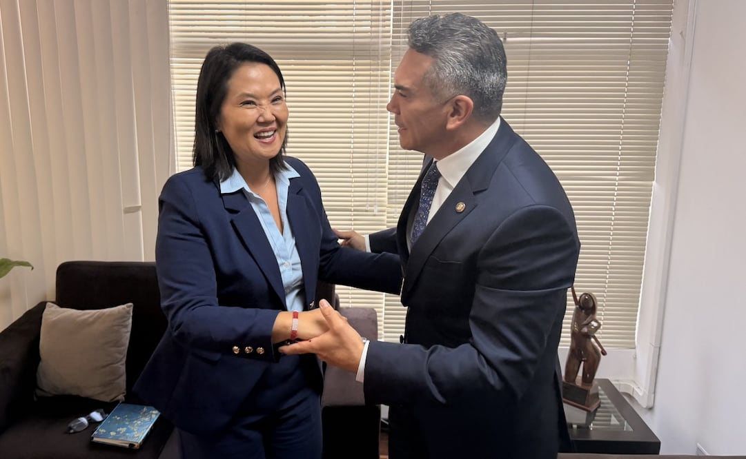 Encuentro entre Alito Moreno y Keiko Fujimori. Foto: Tomada de X