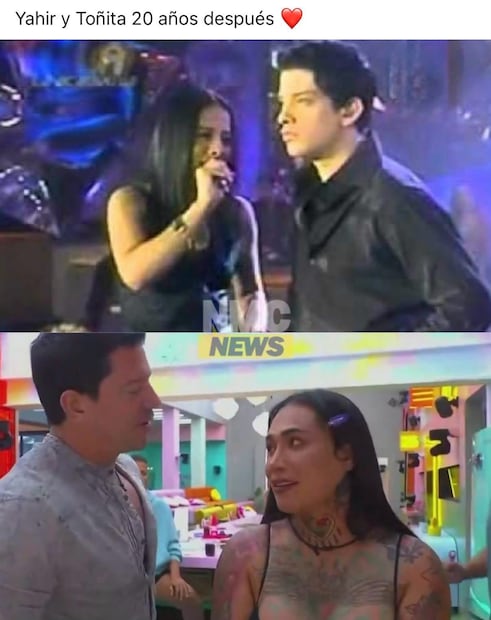 Comparación de Toñita con Karina (Vía: Redes)