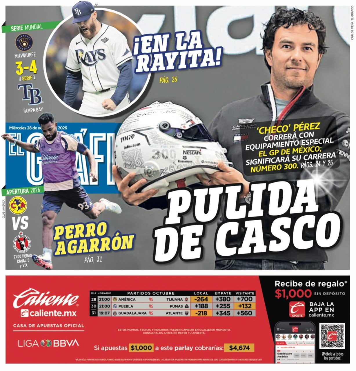 Portada El Gráfico | Miércoles 28 de Octubre de 2026