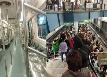 Metro CDMX colapsado por lluvia, toda la Red está detenida con retrasos de más de 15 minutos