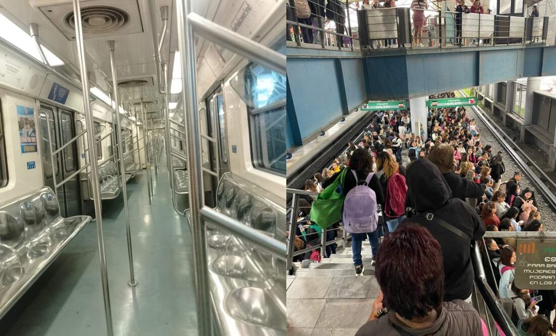Línea 2 del Metro CDMX. Foto: (Redes Sociales)