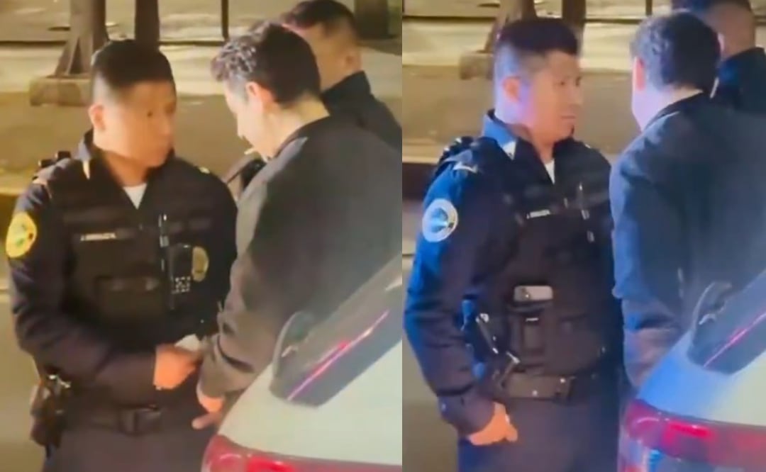 VIDEO: Cachan a pareja de polis recibiendo la mordida en plena vía pública. Foto: (Redes Sociales)