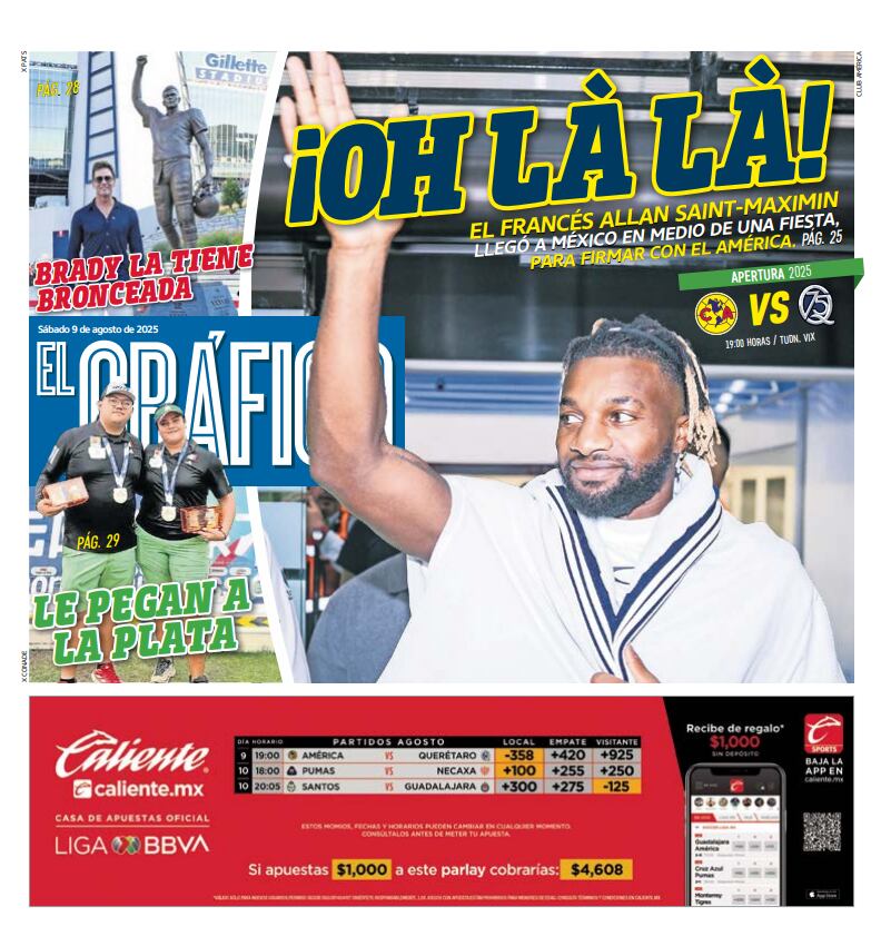 Portada El Gráfico | Sábado 9 de agosto 2025