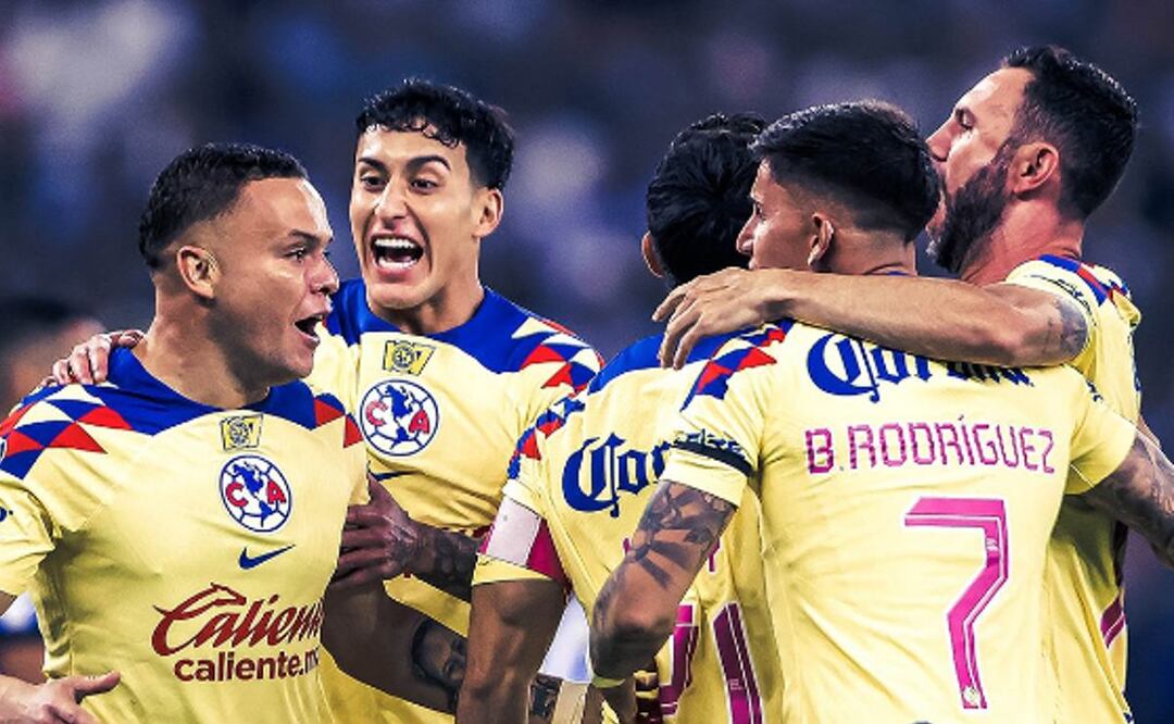 América se mantiene como líder, tras sabrosa goliza a Rayados, en el Gigante de Acero