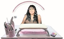 Carolina logró reproducir a mano alzada las máscaras de diez figuras de la lucha libre mexicana 