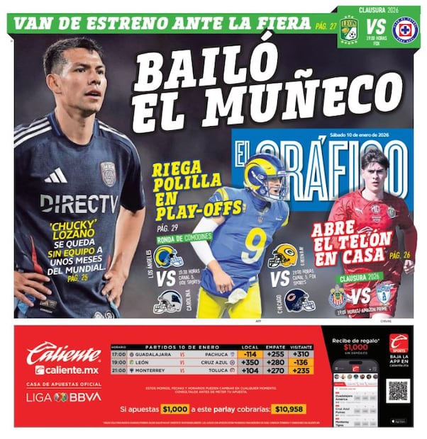 Imagen Staff El Gráfico (Portada El Gráfico | Sábado 10 de enero 2026)