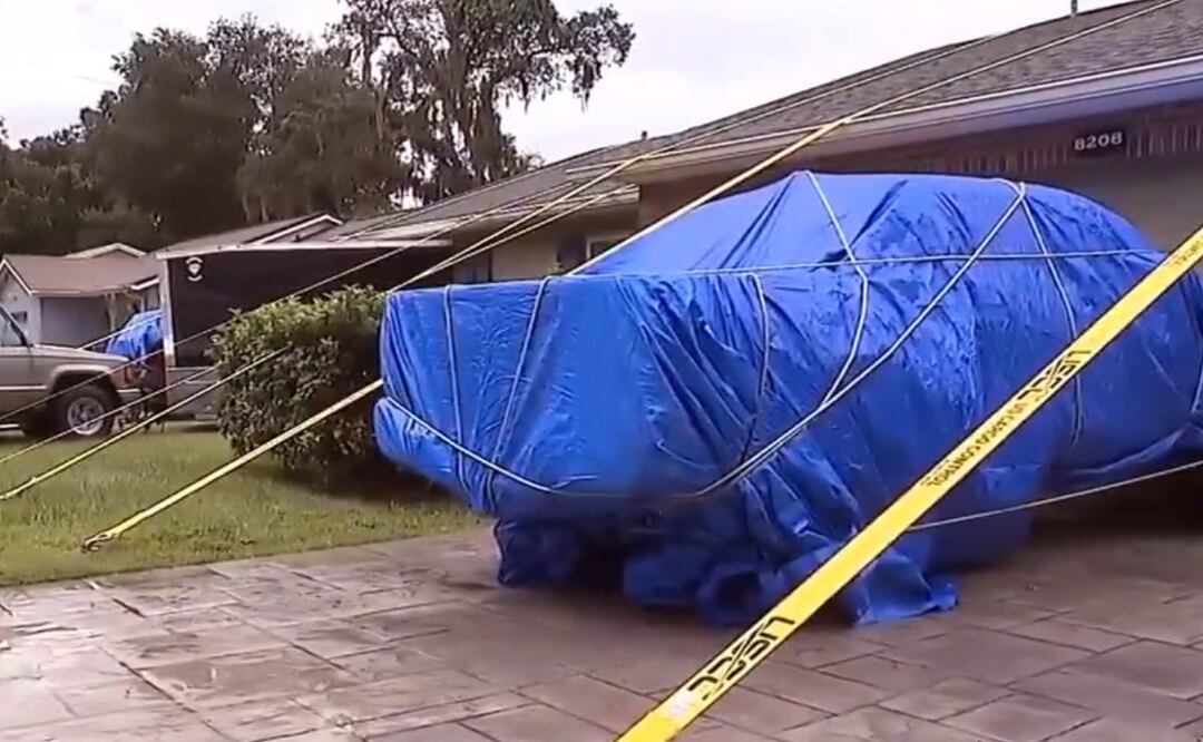 Familia puertorriqueña decide amarrar su casa para que no se la lleve el huracán "Milton"