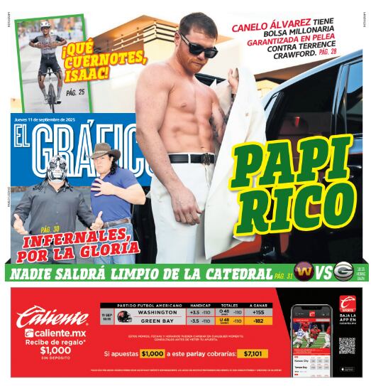 Imagen: Staff El Gráfico (Portada El Gráfico | Jueves 11 de septiembre 2025)