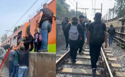 ¿Más fallas en el Metro CDMX? Usuarios de la Línea A caminan sobre las vías tras falla eléctrica