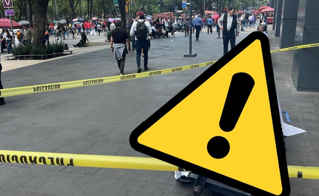 Cadáver permanece horas en banca del Centro CDMX, bloqueos de la CNTE impiden llegada de peritos. Foto: (Osmar Alvarado. El Gráfico)