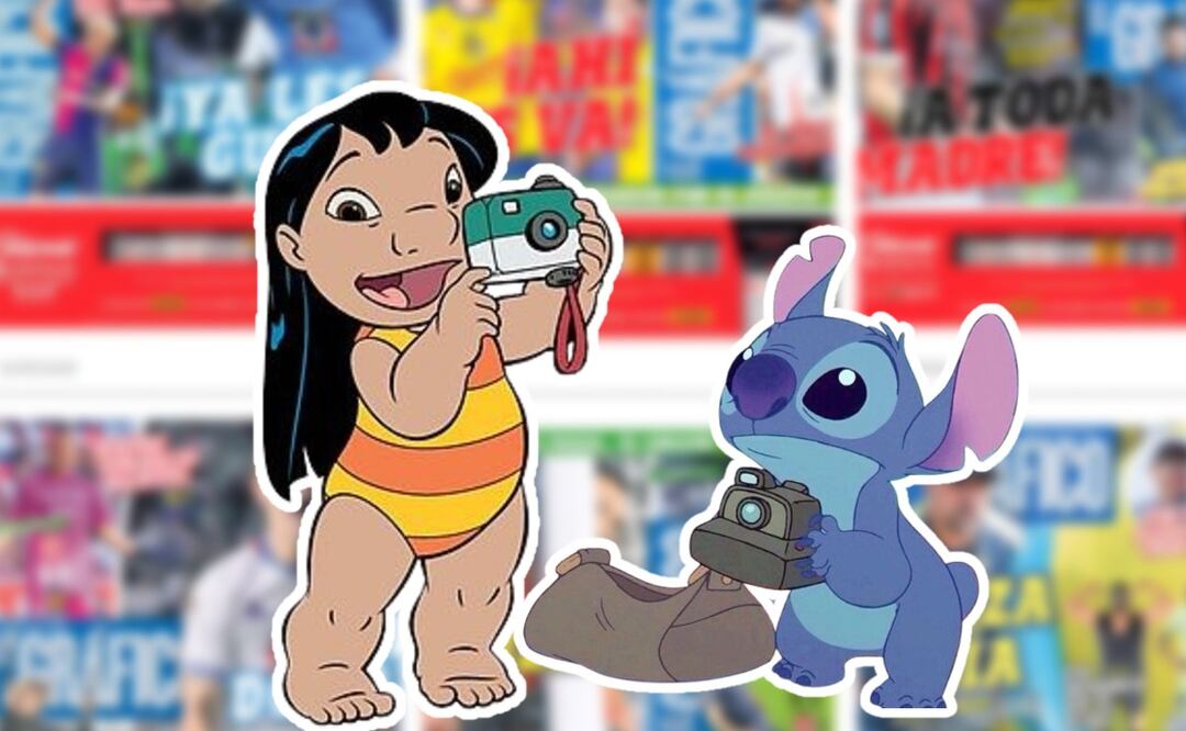 Lilo y Stitch si fueran reporteros de El Gráfico (Foto: X)