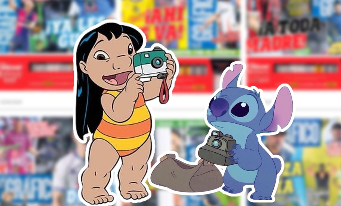 Lilo y Stitch si fueran reporteros de El Gráfico (Foto: X)