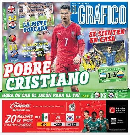 Portada El Gráfico | Jueves 18 de Junio de 2026