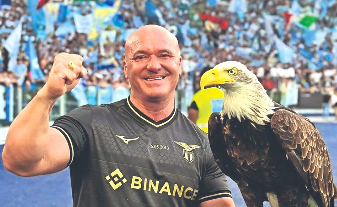 Lazio da las gracias al adiestrador del águila del club ¿por qué?
