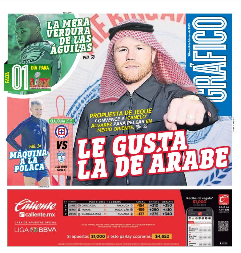 Portada el Gráfico 8 de febrero 2025