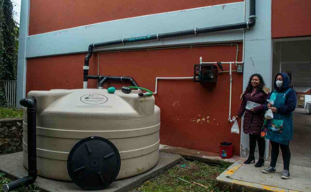 En CDMX la falta de agua se combate cosechando la lluvia, población ya ha sido beneficiada
