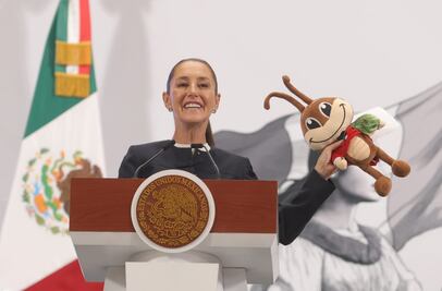 ¿Quién está aquí? Así sorprendió Claudia Sheinbaum en la mañanera por el Día del Niño y la Niña