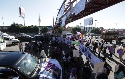 Bloqueo en Periférico Norte por el caso de Kimberly, adolescente desaparecida en Naucalpan