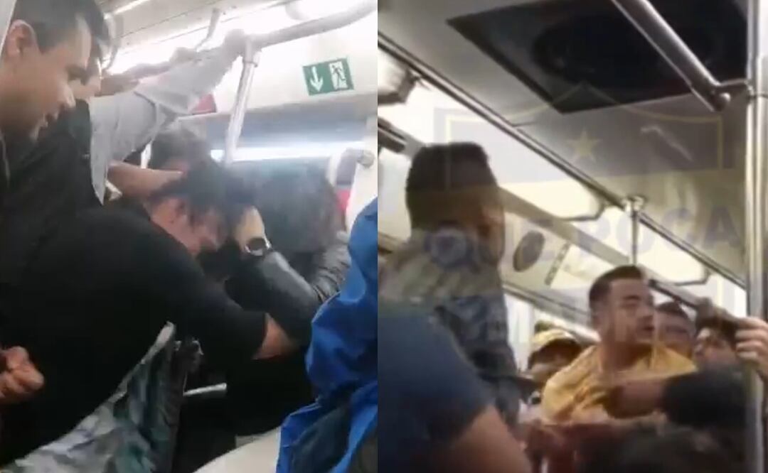 Hombres y mujeres pelearon en el Metro de la CDMX y todo por un asiento