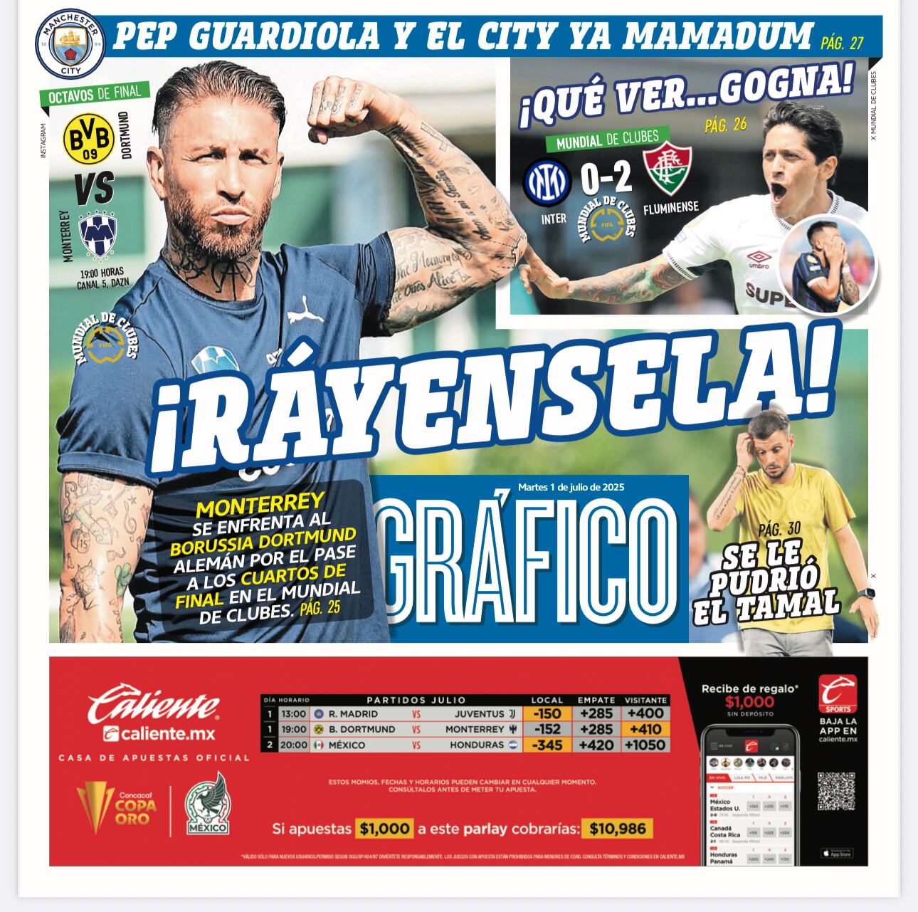 Portada El Gráfico | Martes 1 de julio 2025