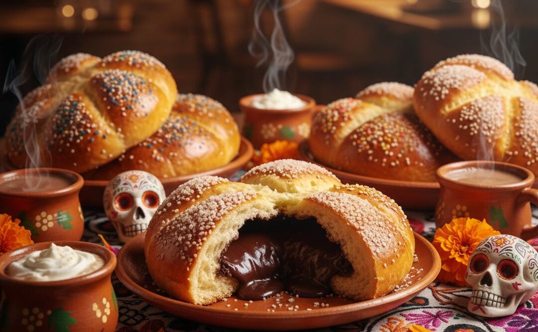 Imagen ilustrativa: IA (Cinco lugares para comer PAN DE MUERTO bueno y BARATO en la CDMX)