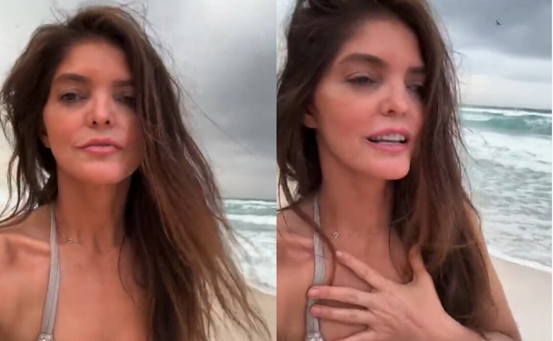 Ana Bárbara se pasa de viva y casi muere arrastrada por olas de ciclón tropical