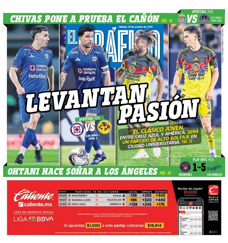 Imagen: Staff El Gráfico (Portada El Gráfico | Sábado 18 de octubre 2025)