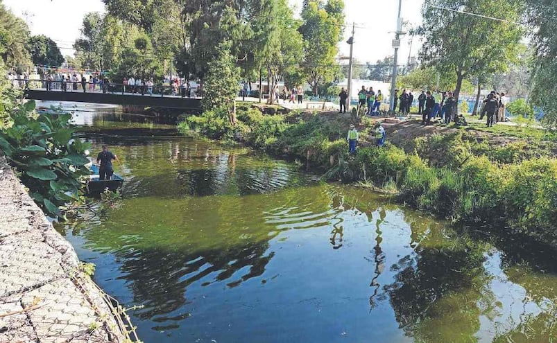 ¡Escondido! Encuentran el cuerpo de un hombre a las orillas del Canal Nacional en Iztapalapa