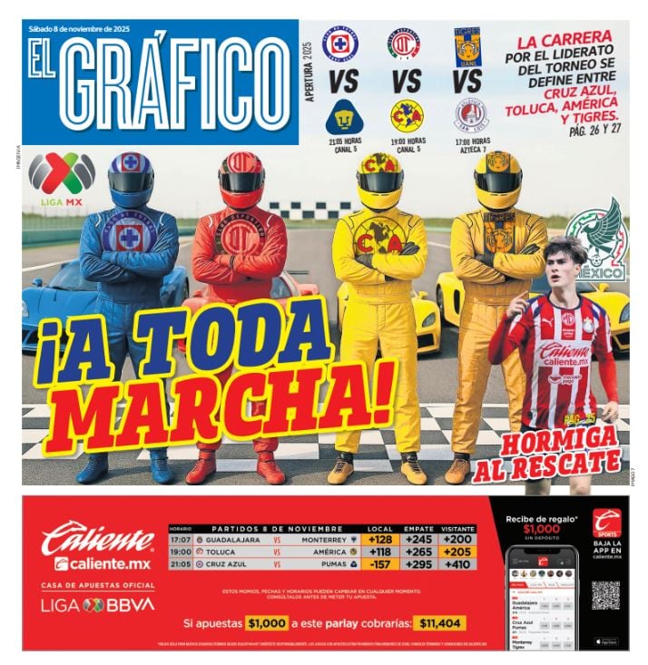 Imagen Staff El Gráfico (Portada El Gráfico | Sábado 8 de Noviembre de 2025 )