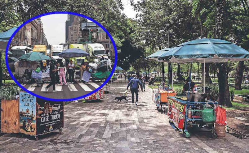 Operativo en Alameda Central disminuye puestos, pero provoca bloqueos en el Centro