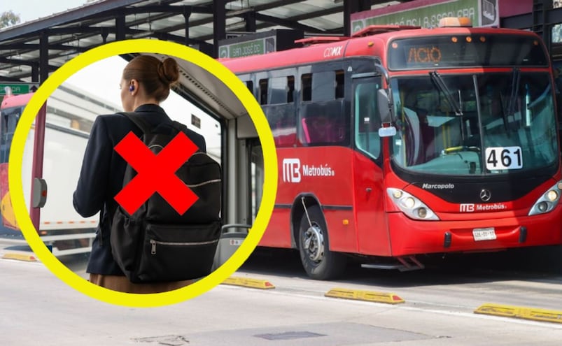 ¿Ya no se podrá usar mochila en el Metrobús? Esta es la nueva medida en el transporte de la CDMX