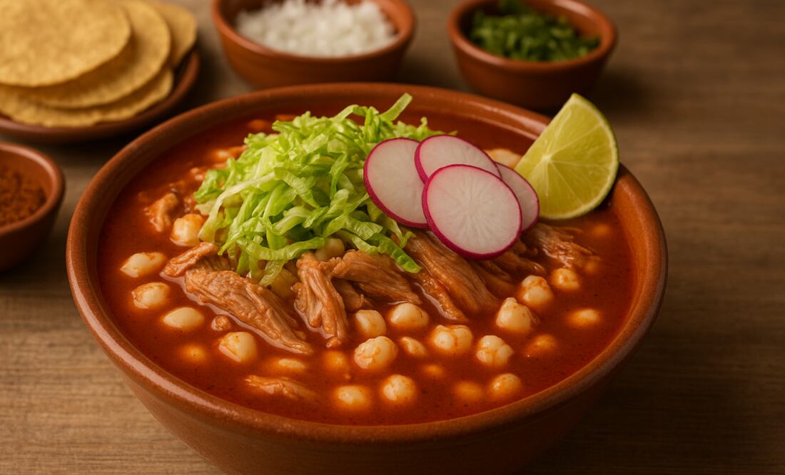 ¿Qué tan saludable es comer pozole? (Foto: Creada con IA)