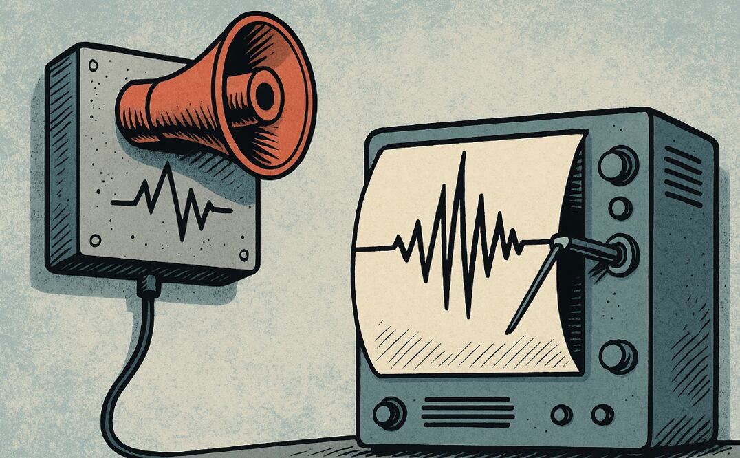 Alerta Sísmica (Foto: Ilustrativa Creada con IA)