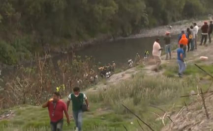 Colectivo buscaba a una niña y encontraron a una mujer embarazada en el canal de Nextlalpan 