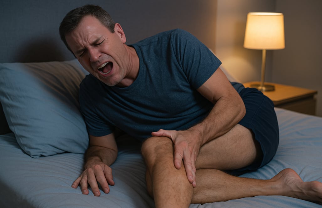 ¿Por qué dan calambres nocturnos? La causa que nadie te dice y cómo frenarlos (Foto: Creada con IA)