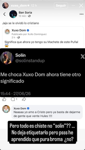 Respuesta de Xuxo a Solín (Vía: Facebook)