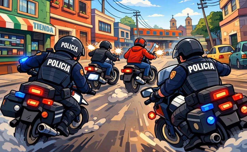 ¡Matan a la rata! Polis y ladrones se enfrentan a balazos en Cuautitlán Izcalli tras robo en plaza comercial
