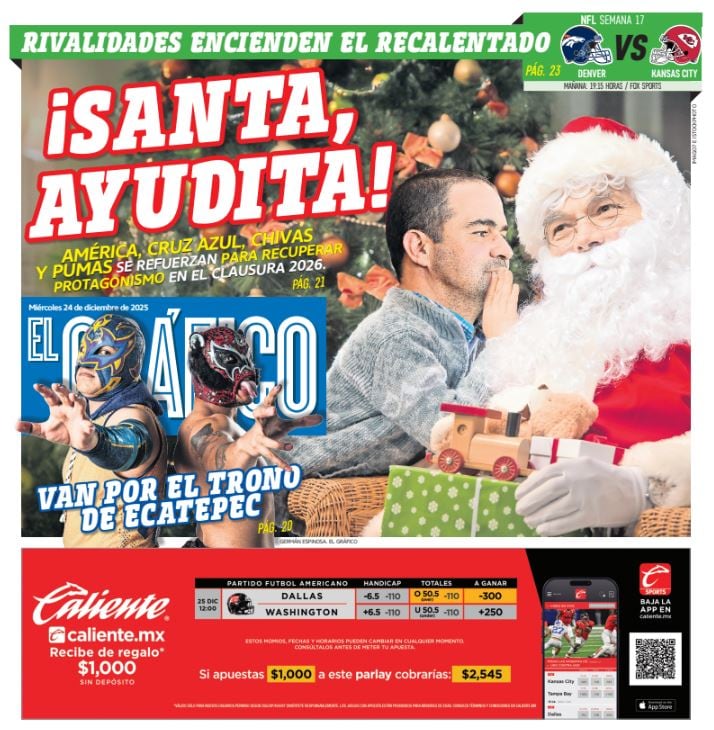 Imagen: Staff El Gráfico (Portada El Gráfico | Miércoles 24 de diciembre 2025)